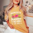 Soon To Be Grandma Promoted To Grandma Again Est 2025 Women's Oversized Comfort T-Shirt Mustard