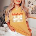 History Teacher History Teacher Es Hombres Camiseta extragrande cómoda para mujer Mustard