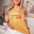 Vintage 1963 Compleanno Edizione Limitata Uomini Donne Nati Nel 1963 T-shirt comoda oversize da donna Mustard