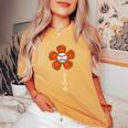 Vintage Flower Baseball Baltimore Lover Player And Fans Women's Oversized Comfort T-Shirt Mustard