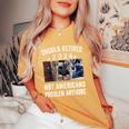 Vintage United-United-Stand-Biden-We-Fall Joe Biden-Tripping T-shirt comoda oversize da donna Mustard