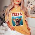 Chihuahua Fs Top Th Chi Jowls Paws Dog Mom Dad Women's Oversized Comfort T-Shirt Yam