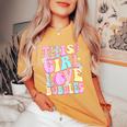 This Girl Love Bubbles Bubble Soap Birthday Party Women's Oversized Comfort T-Shirt Yam