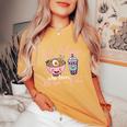 Just A Girl Who Loves Ramen And Boba Ramen Boba Bubble Women's Oversized Comfort T-Shirt Yam