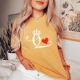 King & Queen Of Hearts Matching Couple Saint Valentine's Day Women's Oversized Comfort T-Shirt Yam