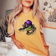 Mardigator Mardi Gras Alligator Costume Mardi Gras Women's Oversized Comfort T-Shirt Yam