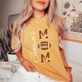 Senior Mom 2025 Football Mommy Class Of 2025 Graduation Women's Oversized Comfort T-Shirt Yam