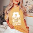 Soccer Sister Supportive But Bored Soccer Player's Sister Women's Oversized Comfort T-Shirt Yam