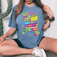 90S Rave Ideas For & Party Outfit 90S Festival Costume Women's Oversized Comfort T-Shirt Blue Jean