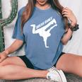 Breakdance Boy Girl Streetdance Break Dance T-shirt comoda oversize da donna Blue Jean