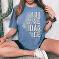 Cadeau Pour Line Dancer Line Dance Women's Oversized Comfort T-Shirt Blue Jean