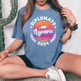 Diplomato 2024 Istituto Agrario Festa Di Diploma Maturità T-shirt comoda oversize da donna Blue Jean