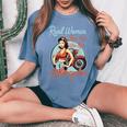 Donneere Cavalcano Uomini Cheanno In Moto Donna Moto T-shirt comoda oversize da donna Blue Jean