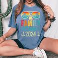 Family Cruise 2024 Matching Summer Vacation 2024 Family Women's Oversized Comfort T-Shirt Blue Jean