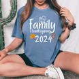 Family Thanksgiving Day 2024 Matching Thankful Autumn Fall Women's Oversized Comfort T-Shirt Blue Jean
