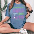 Je Suis Une Fille Simple J'aime La Chasse Et L'apéro Humour T-shirt oversize confortable pour femme Blue Jean