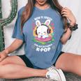 K-Pop Per Ragazze & Donne Regali K-Pop T-shirt comoda oversize da donna Blue Jean