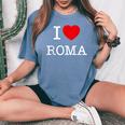 I Love Roma Graphic Novelty S & Cool s T-shirt comoda oversize da donna Blue Jean