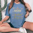 Mamma Del Compleanno Principessa Figlia Festa Di Compleanno T-shirt comoda oversize da donna Blue Jean