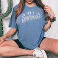 Math Is My Superpower Math Teacher Regalo T-shirt comoda oversize da donna Blue Jean