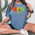 Mom Of The Hungry Caterpillar Cute 1St Birthday Boy Girl Women's Oversized Comfort T-Shirt Blue Jean