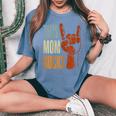 This Mom Rocks Regalo Di Musica Rock N Roll Per La Mamma T-shirt comoda oversize da donna Blue Jean