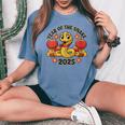 Nouvel An Chinois 2025 Année Du Serpent T-shirt oversize confortable pour femme Blue Jean