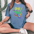 Retro 80'S Girls Just Wanna Have Fun 1980S Girls Women's Oversized Comfort T-Shirt Blue Jean