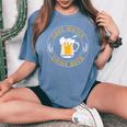 Save Water Drink Beer Drinking Team Beer Lover T-shirt comoda oversize da donna Blue Jean