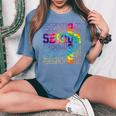 Senior Graduation Class Of 2025 Senior 2025 Boys Girls Women's Oversized Comfort T-Shirt Blue Jean