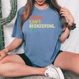 Sorry Can't Apicoltura Bye Bees Apicoltore Apicoltura T-shirt comoda oversize da donna Blue Jean