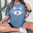 Stemma Con Logo Procione Panda Regina Amico Amante Procione T-shirt comoda oversize da donna Blue Jean
