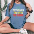 Tess The Woman The Myth The Legend Regalo Per Tess T-shirt comoda oversize da donna Blue Jean