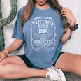 40Th Birthday Retro Limited Edition Man Woman Born 1984 Women's Oversized Comfort T-Shirt Mustard