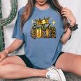 Birthday Queen African Birthday American Afro Girls Women Women's Oversized Comfort T-Shirt Mustard
