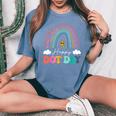 Happy Dot Day Colorful Rainbow Girls Boys Youth Polka Dot Women's Oversized Comfort T-Shirt Mustard