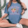 Just A Girl Who Loves Ramen And Boba Ramen Boba Bubble Women's Oversized Comfort T-Shirt Mustard