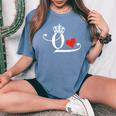 King & Queen Of Hearts Matching Couple Saint Valentine's Day Women's Oversized Comfort T-Shirt Mustard