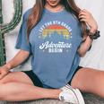 Let The 8Th Grade Adventure Begin Back To School Teachers Women's Oversized Comfort T-Shirt Mustard