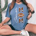 Senior Mom 2025 Football Mommy Class Of 2025 Graduation Women's Oversized Comfort T-Shirt Mustard