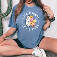 I Teach Minds Of Alll Kinds Special Education Teacher Women's Oversized Comfort T-Shirt Mustard