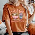 Just A Girl Who Loves Ramen And Boba Ramen Boba Bubble Women's Oversized Comfort T-Shirt Crimson