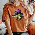 Mardigator Mardi Gras Alligator Costume Mardi Gras Women's Oversized Comfort T-Shirt Crimson