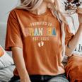 Promoted To Grandma 2025 Soon To Be Grandma Est 2025 Women's Oversized Comfort T-Shirt Crimson
