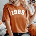 Retro 1989 Apparel For Women Women's Oversized Comfort T-Shirt Crimson
