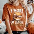 S'more Of Jesus Less Of Me Christian Quotes Camping Women's Oversized Comfort T-Shirt Crimson S'more Of Jesus Less Of Me Christian Quotes Camping Women's Oversized Comfort T-Shirt Crimson