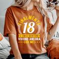 18 Anni Compleanno Divertenti Scherzi Ragazza Ragazzo Maglie T-shirt comoda oversize da donna Yam