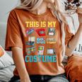This Is My 80S Costume 1980S Party 80'S Outfit Women Women's Oversized Comfort T-Shirt Yam