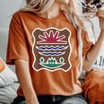 Bandiera Del Missisquoi Western Abenaki T-shirt comoda oversize da donna Yam