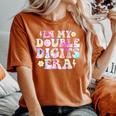 Birthday For Girls Tie Dye In My Double Digits Era Women's Oversized Comfort T-Shirt Yam